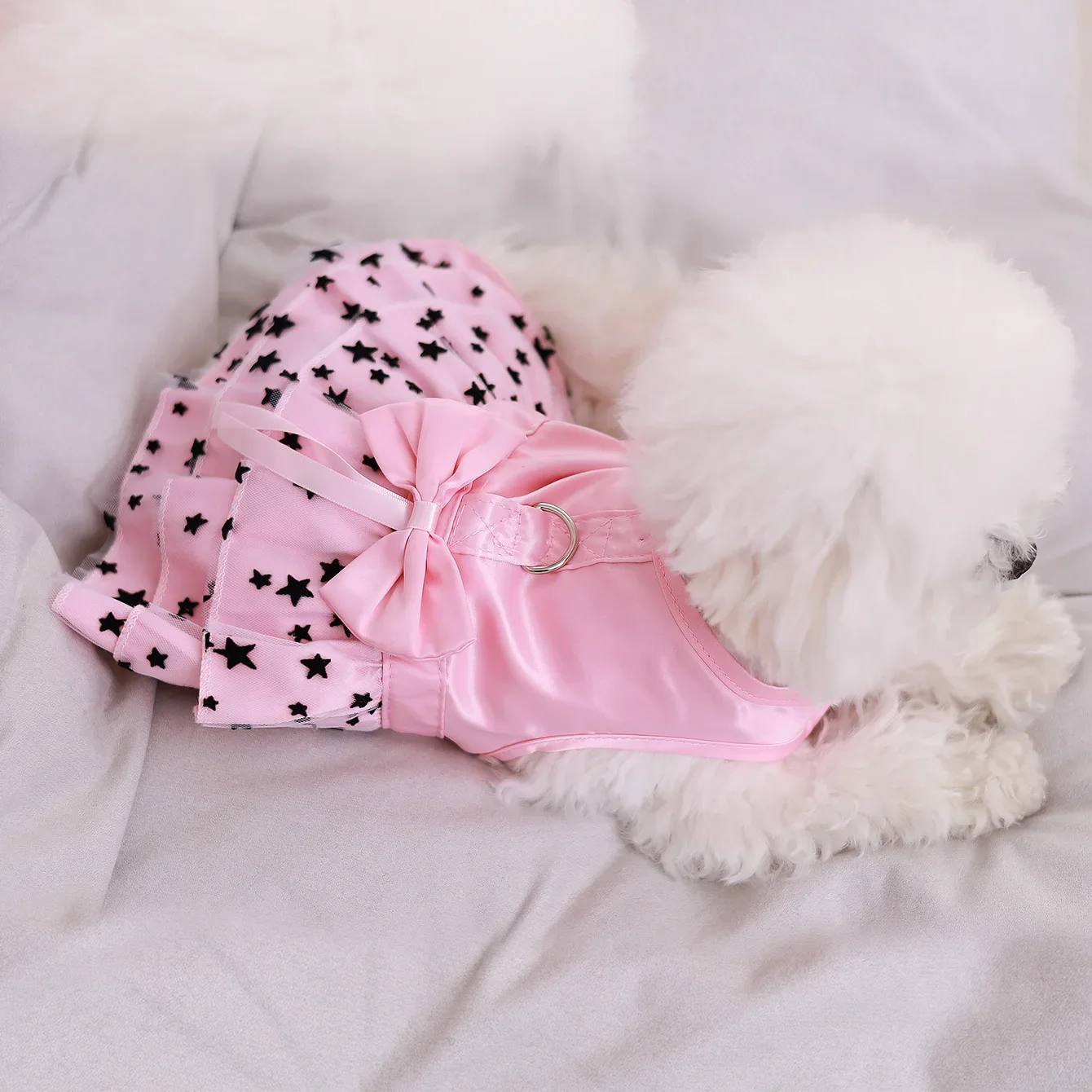 

Dog Princess Dress Summer Clothes Thin Teddy Tank Top Skirt Small and Medium sized Dog Bibi Bear Cat Pet Clothes Spring and Summ