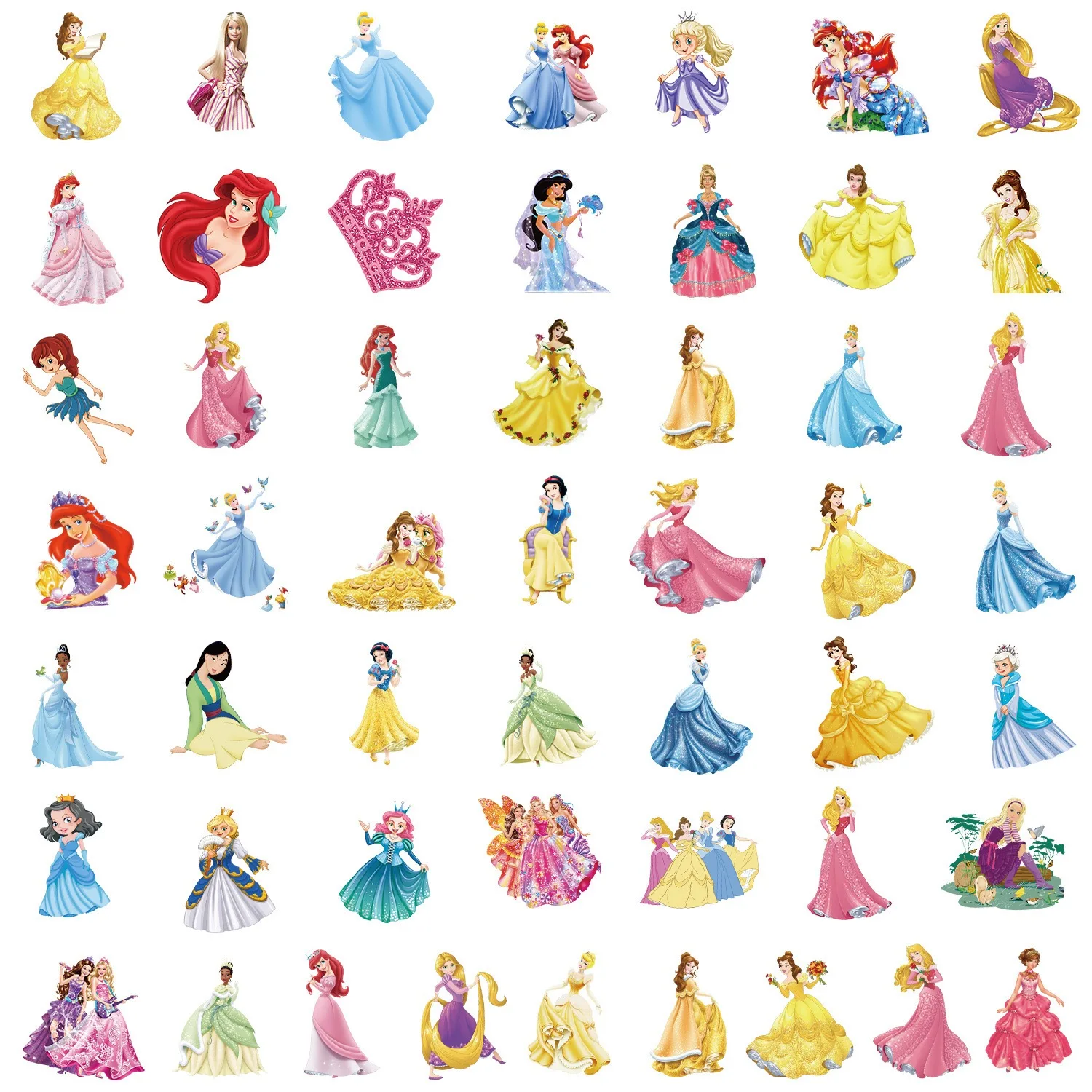 10/50pcs Disney Anime Frozen Elsa Stickers Cute Anna Princess Sticker Decals for DIY Girls Phone Luggage Diary Water Bottle