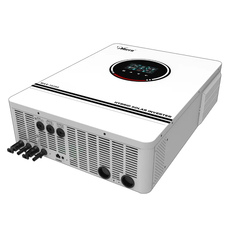 Anern 48V Hybrid Solar Inverter 10200W 8200W 230VAC Grid Tie Inverter Output PV 500VDC With Dual MPPT Tracker 160A Charger