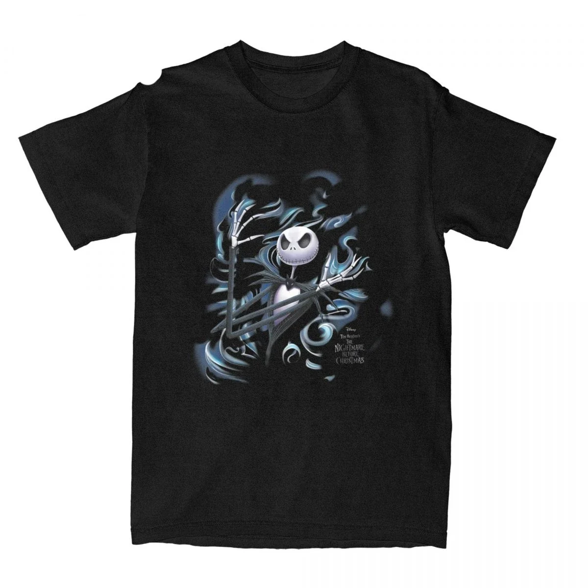 Nightmare Before Christmas for Men Women T Shirt Jack Fog Amazing Tee Shirt Crew Neck T-Shirt Cotton Printed Clothes