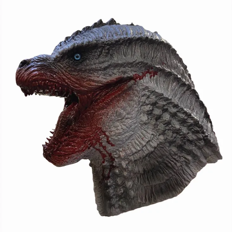 King Kong Maschera Cappuccio Halloween Animale Dinosauro Orangutan Tyrannosaurus Rex Costume Prop