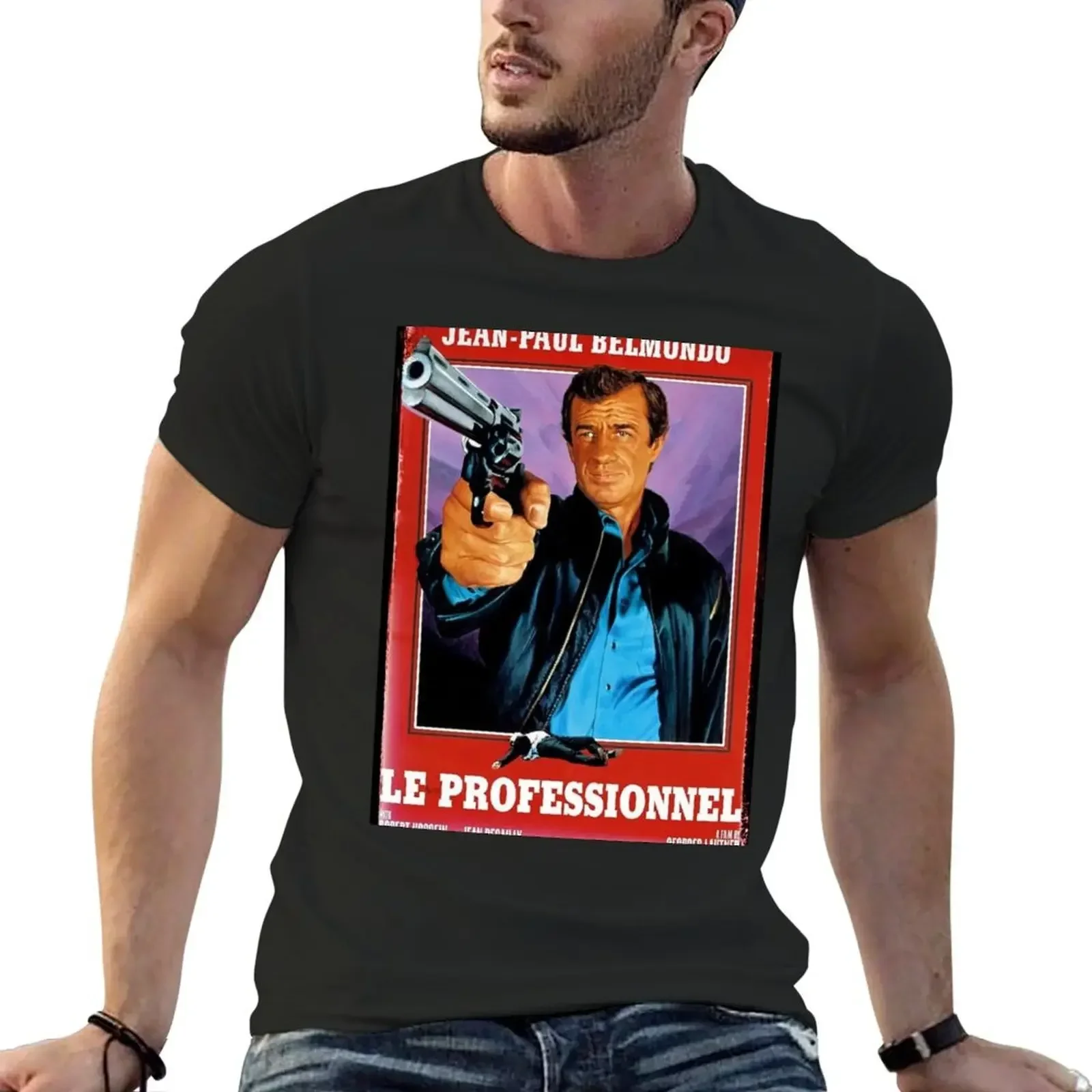 BELMONDO LE PROFESSIONEL T-Shirt oversized graphics funny t shirts men