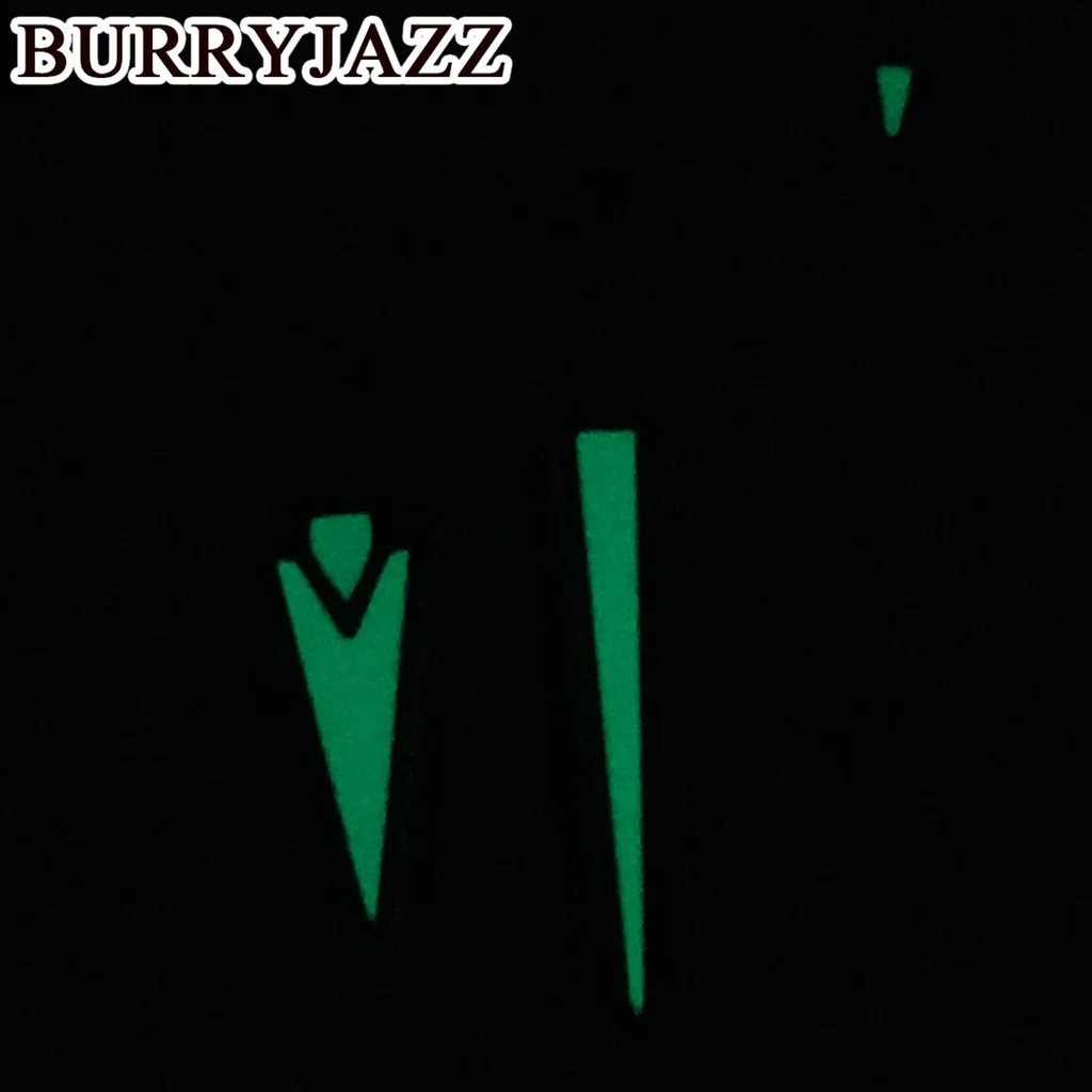 BURRYJAZZ NH35 NH36 NH38 7S26 7S36 4R35 4R36 Watch Hands Black Grey Hands Green Luminous image 2