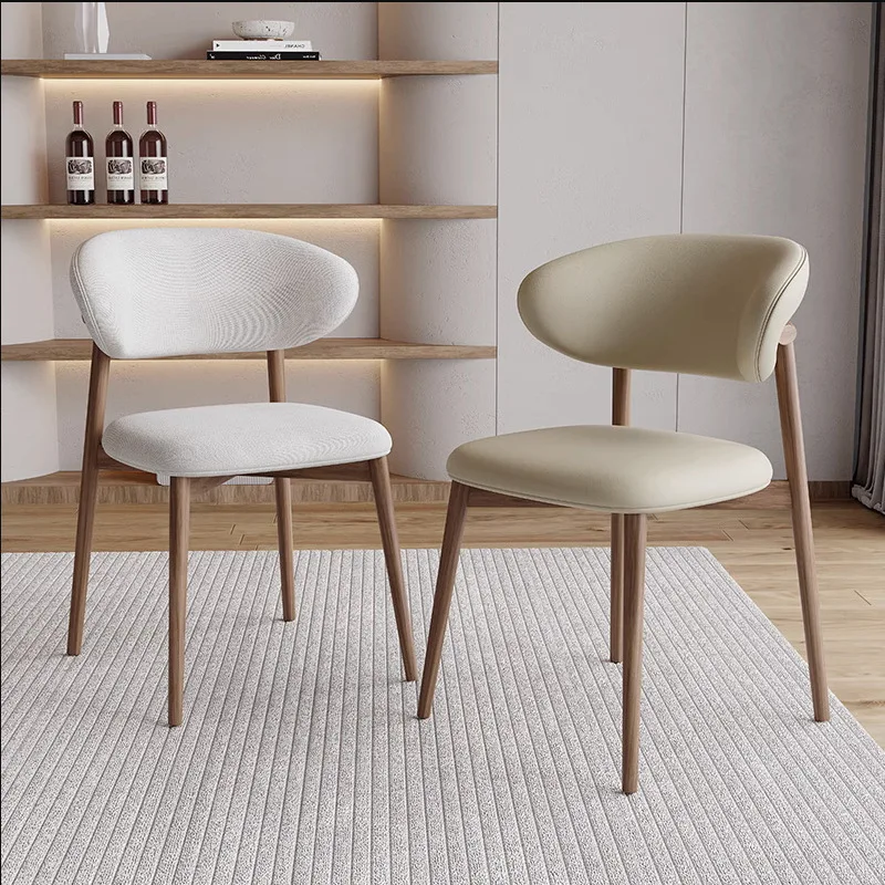 북유럽, 원목, 다이닝 체어, 라이트 럭셔리, 모던, 심플, 통나무, 디자이너