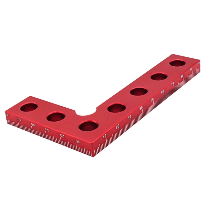 1185 90 Degree AluminiumAlloys Positioning Square,4'' Right Angles Clamps Woodworking Carpenter Tool Right Angles Ruler