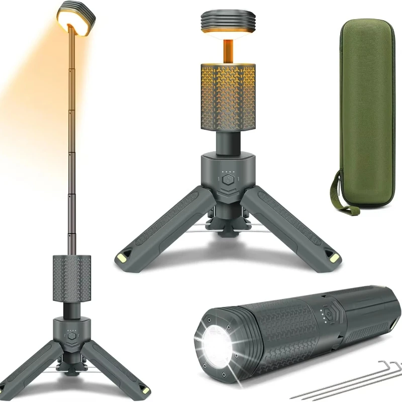 

Retractable Camping Camping Rechargeable Light Emitting Diode Working Light Strip Holder Portable Flashlight Hiking