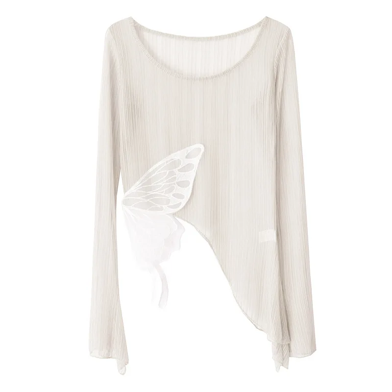 사용자 정의 여성 성인 재즈 현대 무용 의상 우아한 나비 레이스 메쉬 탑 연습 복장 섹시한 관점 레이브 disfraces