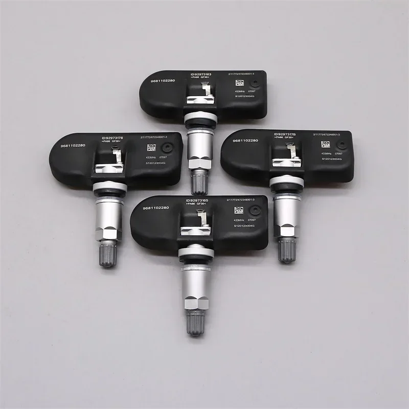 4 SZTUK 9681102280   Czujniki ciśnienia w oponach 433 MHZ do Peugeot 207 208 307 407 408 1007 2008 3008 do Citroen C4 C5 C6 C8 — zdjęcie 7