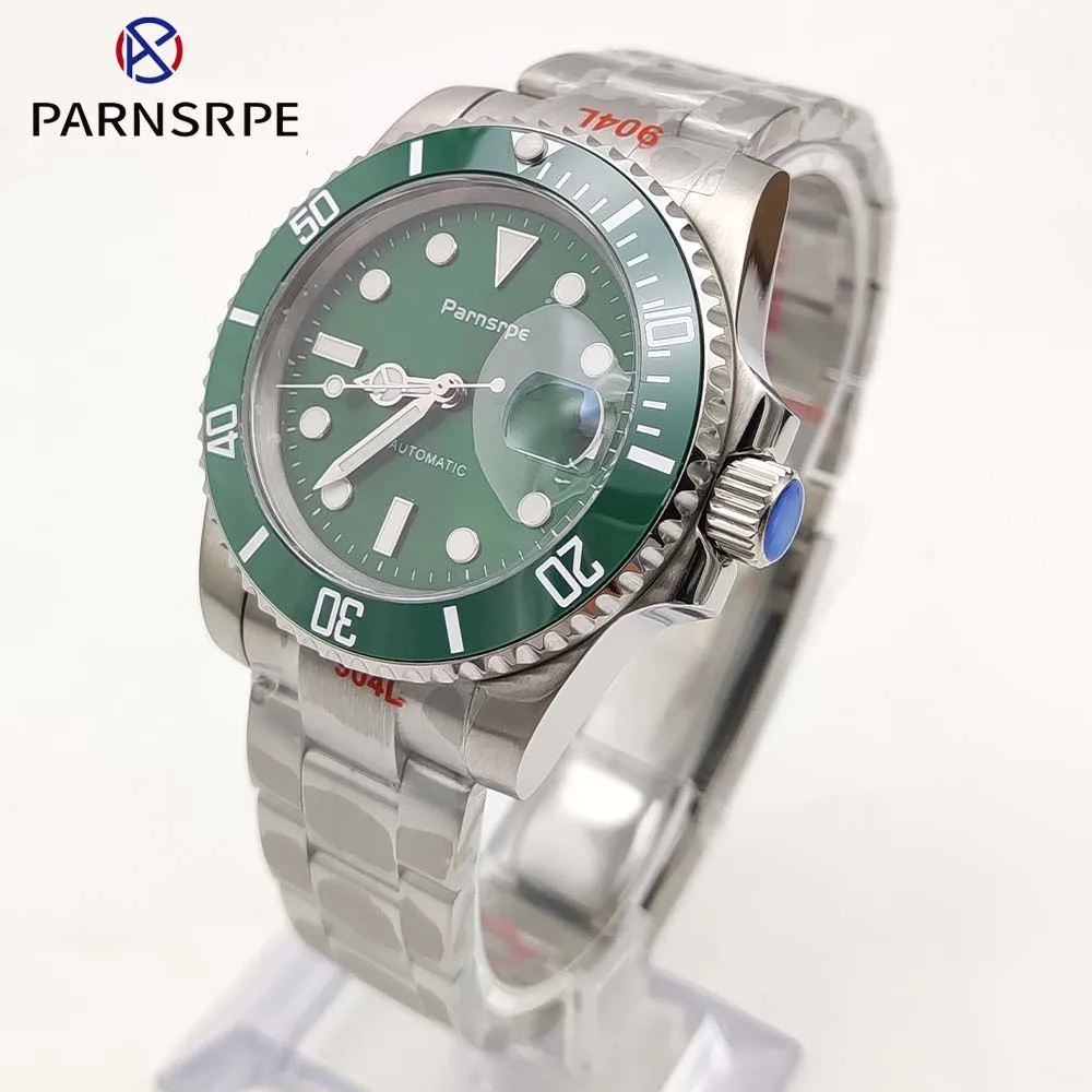 

PARNSRPE Brand Men's Business Automatic Mechanical Watch NH35 Movement Sapphire Glass Stainless Steel Men's Watch