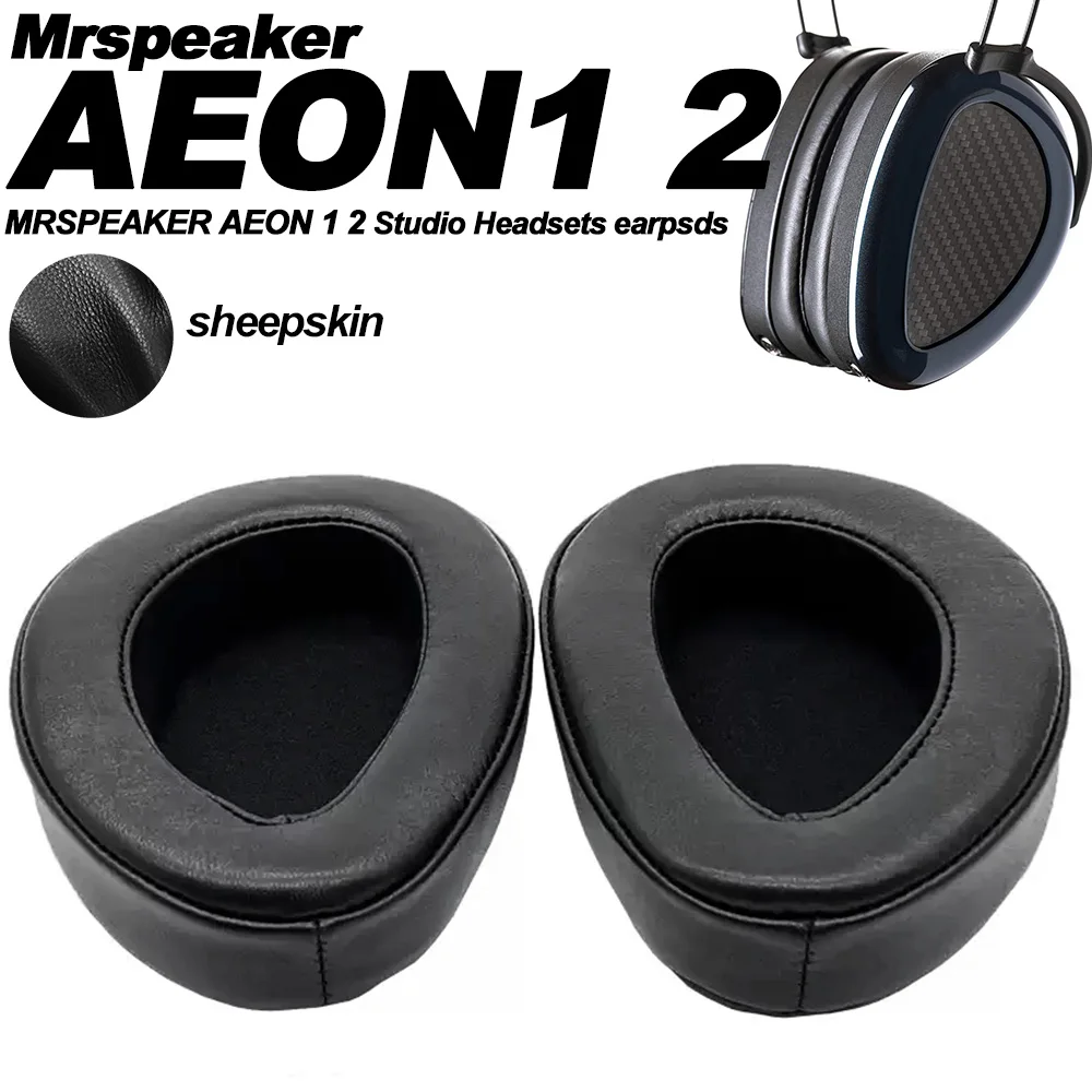 Ear Pads Angled MRSPEAKER AEON 1 2 Perforated Sheepskin lambskin dermis headphones Memory Covers Sponge