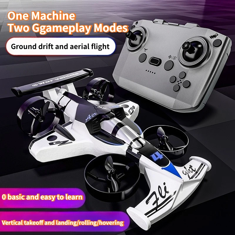 

Drift RC Car Toy Land Air Dual-use Unmanned Aerial Vehicle 2-in-1 Quadcopter Aircraft Headless Mode High Air Pressure Setting