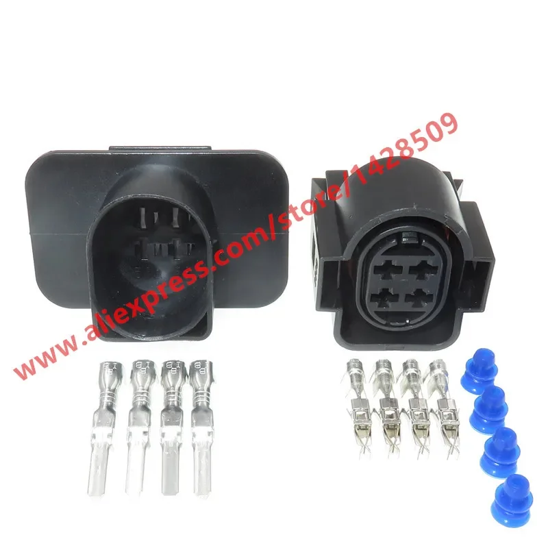 1Set 4 Pin Auto Car Light Lamp Socket Automotive Female Male Connector For Audi 1H0973734 1H0 973 734