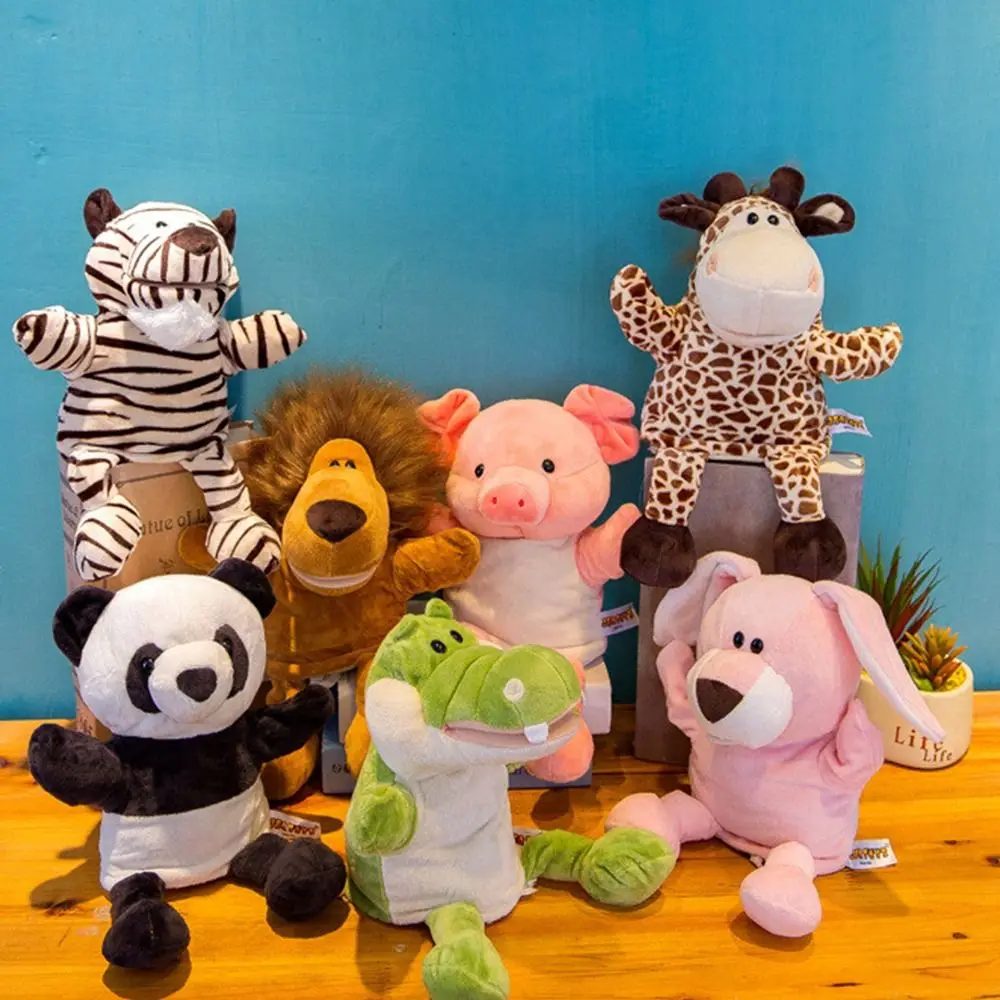 Accessoires de jeu en peluche pour enfants, marionnettes à main en peluche, beurre à main, jeu d'animal, accessoires d'histoires pour la maternelle