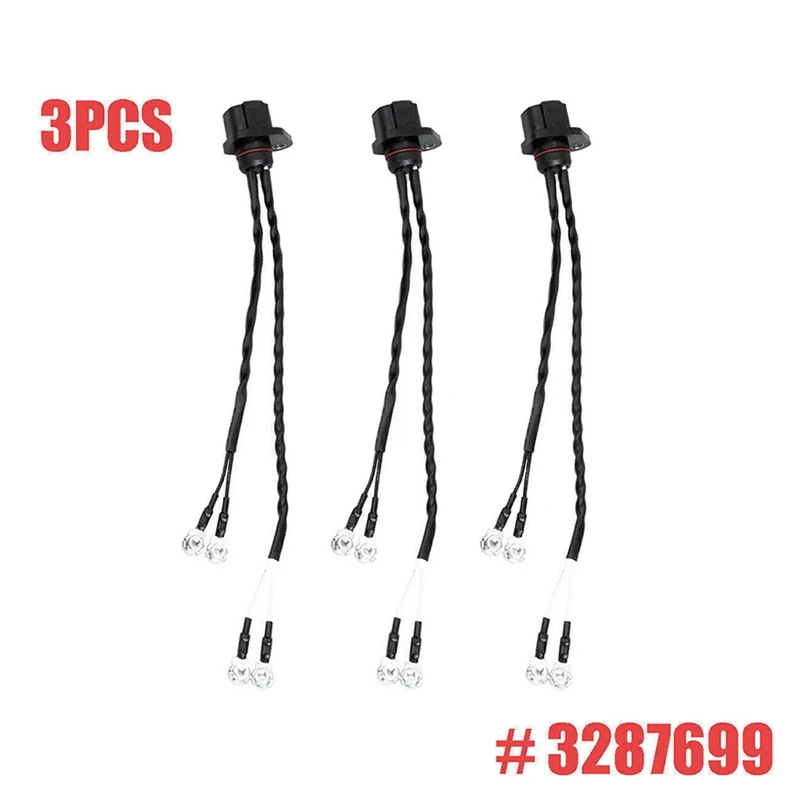 3Pcs Diesel Injector Wire Harness Loom Repair Kit 3287699 M19793 For Cummins 6.7L I6 ISB QSB B Series Accessories