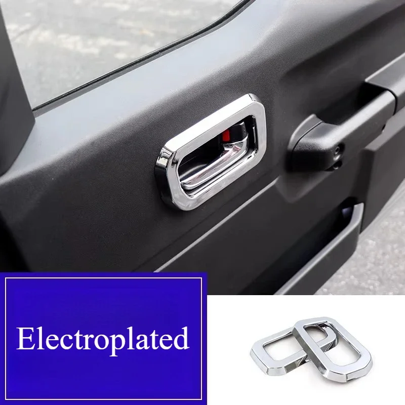 

Для Suzuki Jimny JB74 2019-2025: Модифицированные детали интерьера, накладка на рамку внутренней дверной ручки, автомобильные аксессуары, обвесы