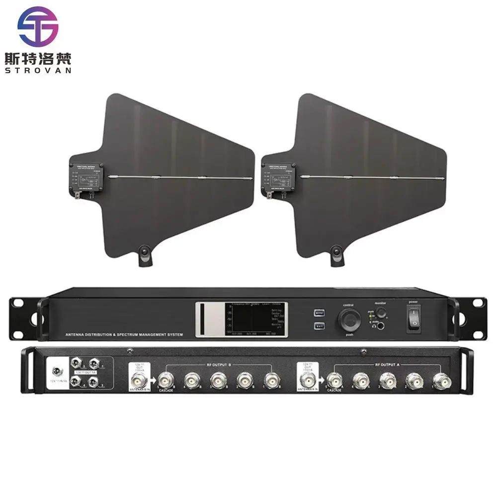 AXT600 UA874 نظام توزيع هوائي خفيف الوزن محمول مقسم إشارة ميكروفون لاسلكي إشارة معززة الطيف #1