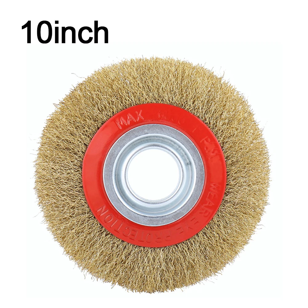 Wire Brush For Metal Wood Rust Removal Stainless Steel 10inch 250mm Drill Polishing Grinding Wheel Small Brush Accessories