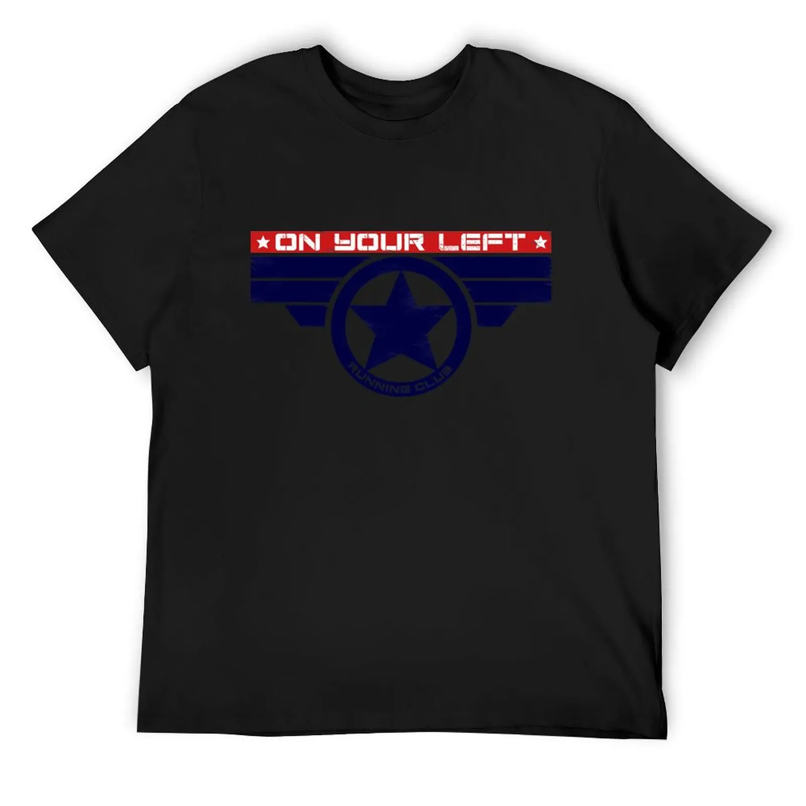 

On Your Left Running Club Hybrid T-Shirt Luxury man funny shirt cotton compression shirt men