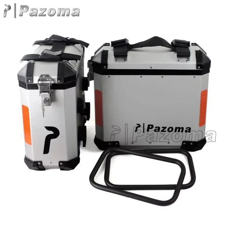 

Hot Sale Motorcycle Side Box Aluminum Panniers Universal Saddlebags
