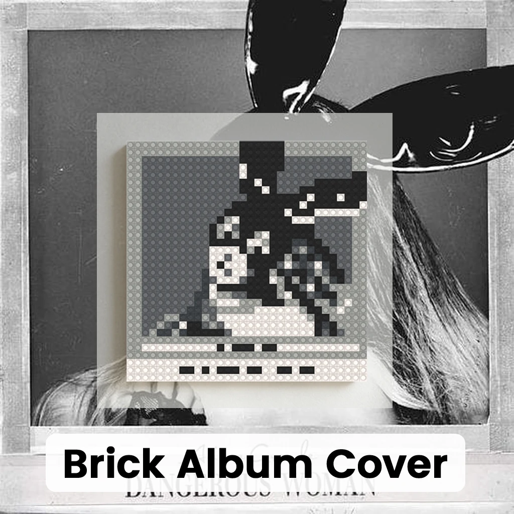 

A-Ariana Poster Album Cover Pixel Art Brick Mosaic Building Blocks DIY Home Wall Decoration Music Fan Gift