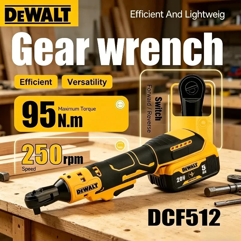 cle-a-cliquet-sans-fil-dewalt-dcf512-outil-electrique-multifonction-a-vitesse-variable-avec-led-cle-a-cliquet-a-angle-droit
