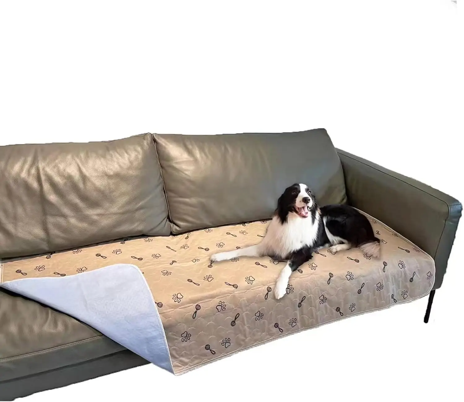 

Набор из 2 многоразовых пеленок для собак с бесплатной расческой, водонепроницаемые, 36x72 дюйма, моющиеся, впитывающие, нескользящие, для защиты пола, кровати, дивана