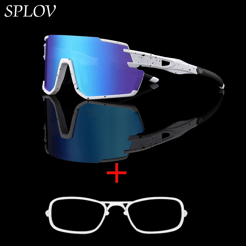 

SPLOV Custom Sports Prescription Glasses Paired with High-definition Sports Clip Fashionable Men's Sports Sunglasses
