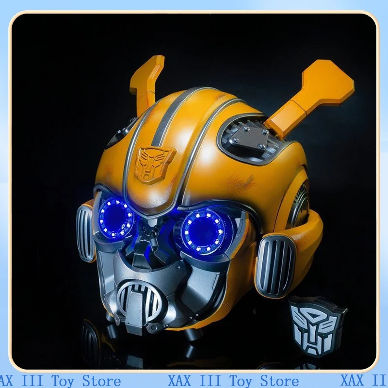 In Stock 1:1 Transformers Bumblebee Helmet Wearable Mask Helmet Megatron Voice Controlled Peripheral Toy Optimus Prime Toys Gift