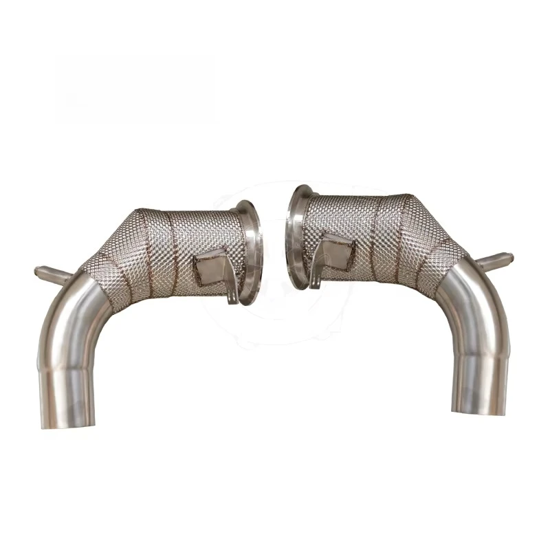 Exhaust Downpipe for 2020 992 3.0L DFI with Heat Shield