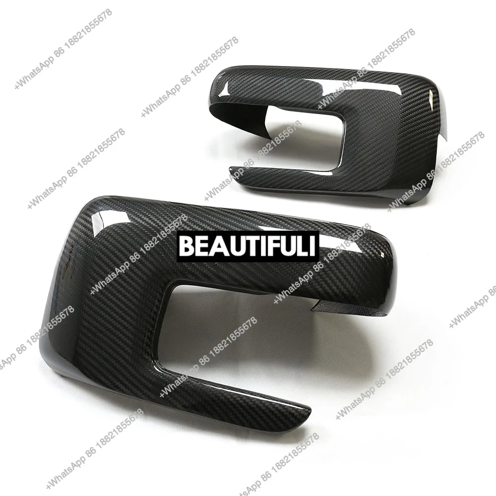 Carbon Fiber Rear View Mirror Cover for  F150 Raptors 2021+ Carbon Side Mirror Housing Caps
