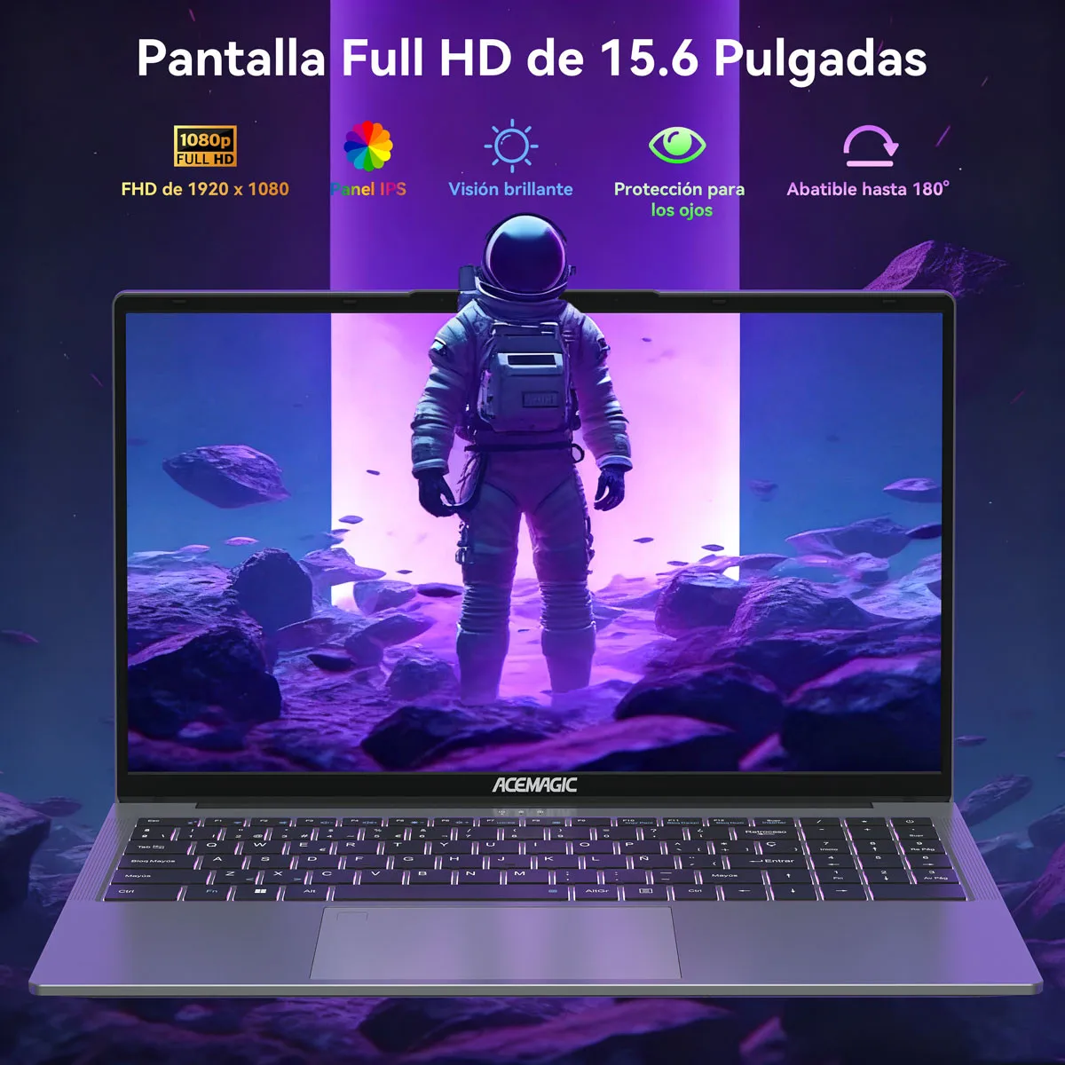 KAMRUI Gaming Laptop 15.6" IPS FHD AMD Ryzen 7 5700U/5825U 16GB DDR4 512GB NVMe SSD Radeon RX Vega 8 Windows 11 PRO Notebook