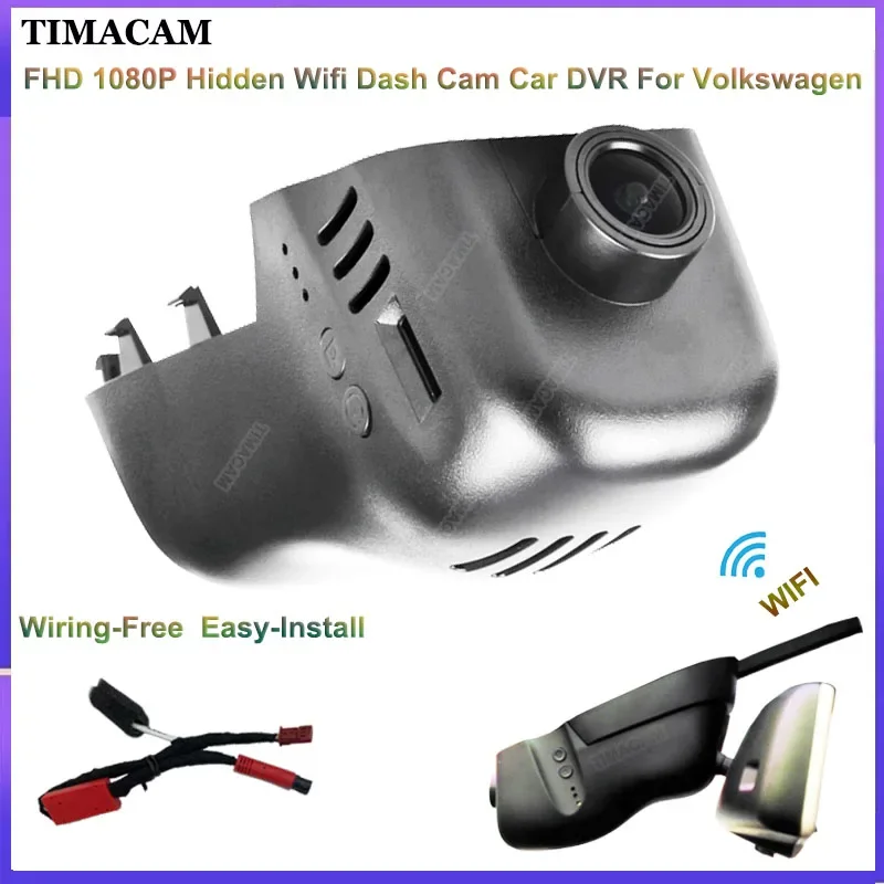 

TIMACAM FHD 1080P WIFI Dash Cam Car DVR for Volkswagen VW Touareg 2011 2012 2013 2014 2015 2016 2017 2018 Car Driving Recorder