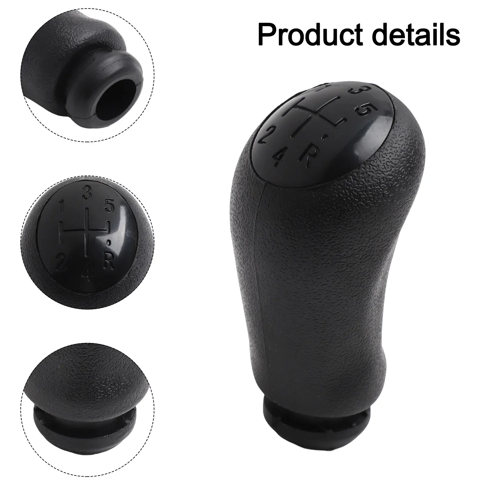 Vehicle Gear Shifting 5 Speed Shifter Knob Comfortable Grip Easy Installation Process Enhanced Driving Experience