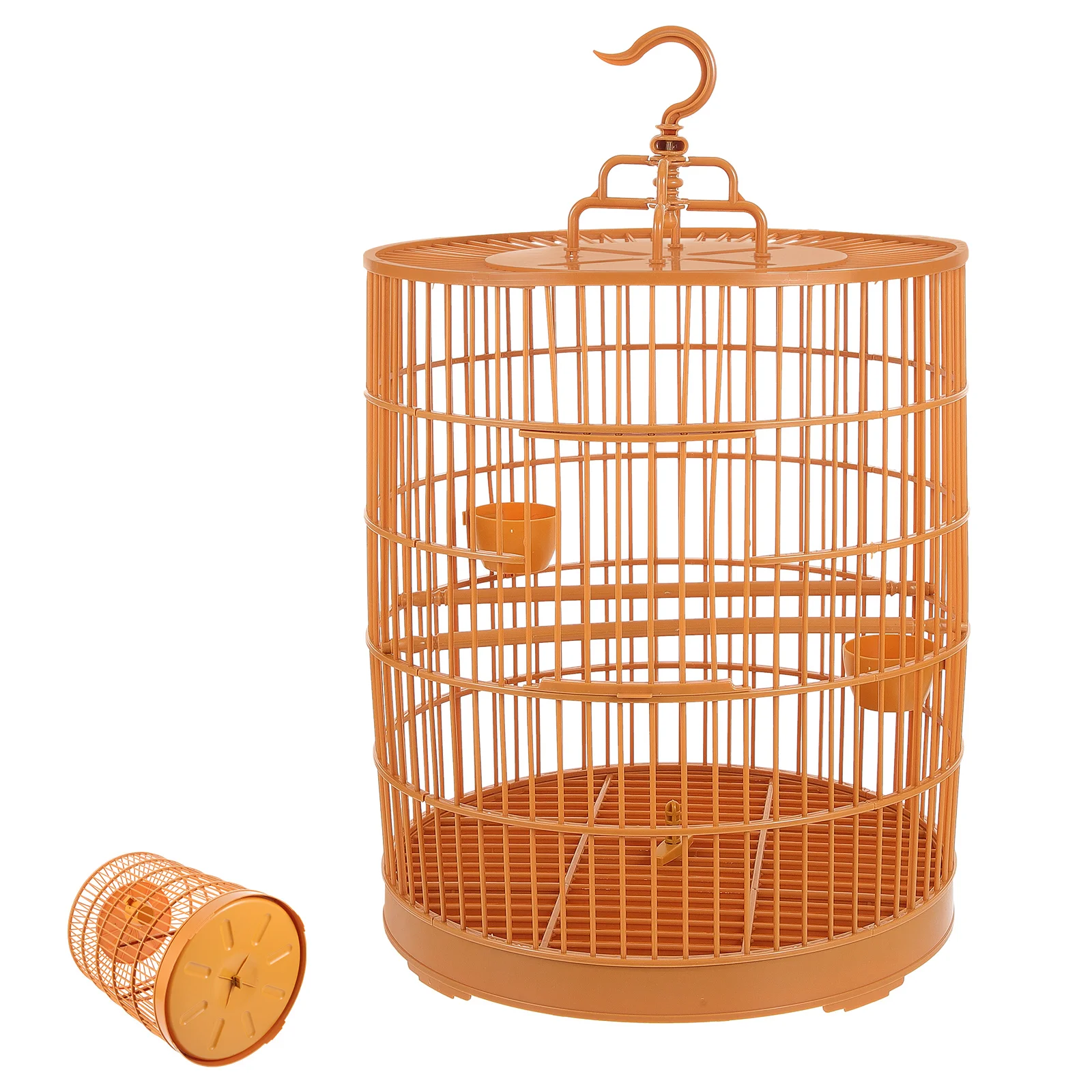 

Birdcage Combination Plastic Pet Display Round Parrot Cockatiel (30 Domes) Hanging for Nest Vintage