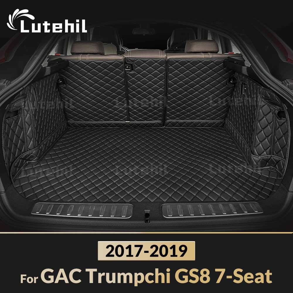 

Для GAC GS8 7-местный 2017 2018 2019 Автоматический полный коврик для багажника Lutehil, чехол для багажника автомобиля, подкладка для багажника, аксессуары для интерьера