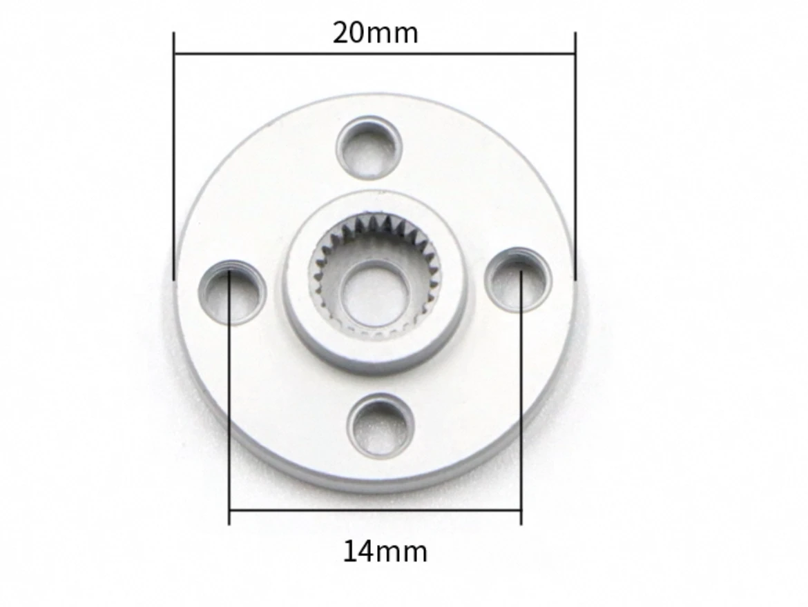 Bras Servo en aluminium et métal 25T, 10 pièces, disque rond, cornes métalliques pour Robot DS3218 DS3115 Futaba ACE, livraison gratuite