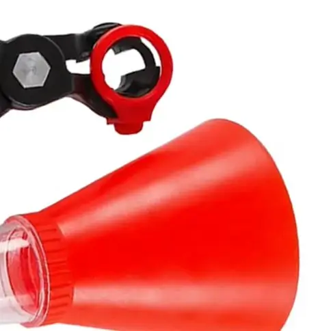 Adjustable Plastic Refueling Funnel With Clamp For Car Engine Oil Coolant Filling Household Automotive Tool Accessory