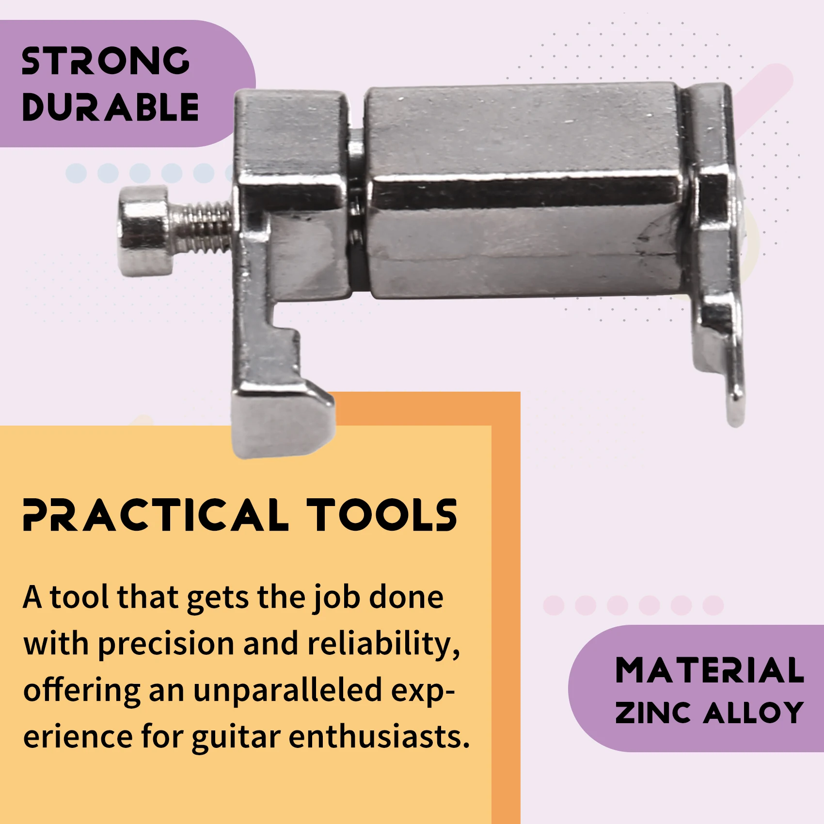 SMIEA กีตาร์ไฟฟ้า Intonation เครื่องมือกีตาร์ Bridge Intonation เครื่องมือสําหรับ Floyd Rose Tremolo กีตาร์ไฟฟ้า Silver