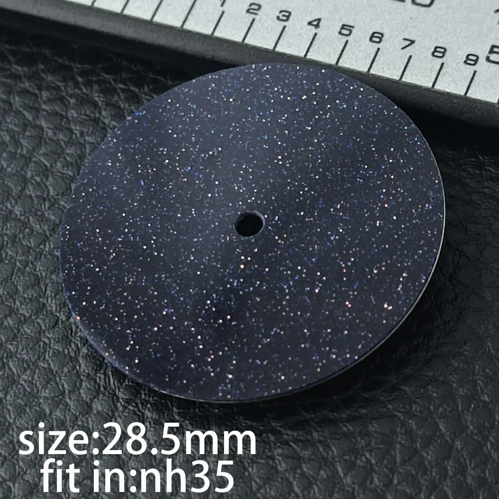 28.5mm high-quality starry sky dial suitable for NH35/NH36/NH38 movement watches, repair parts, modification watch maker tools