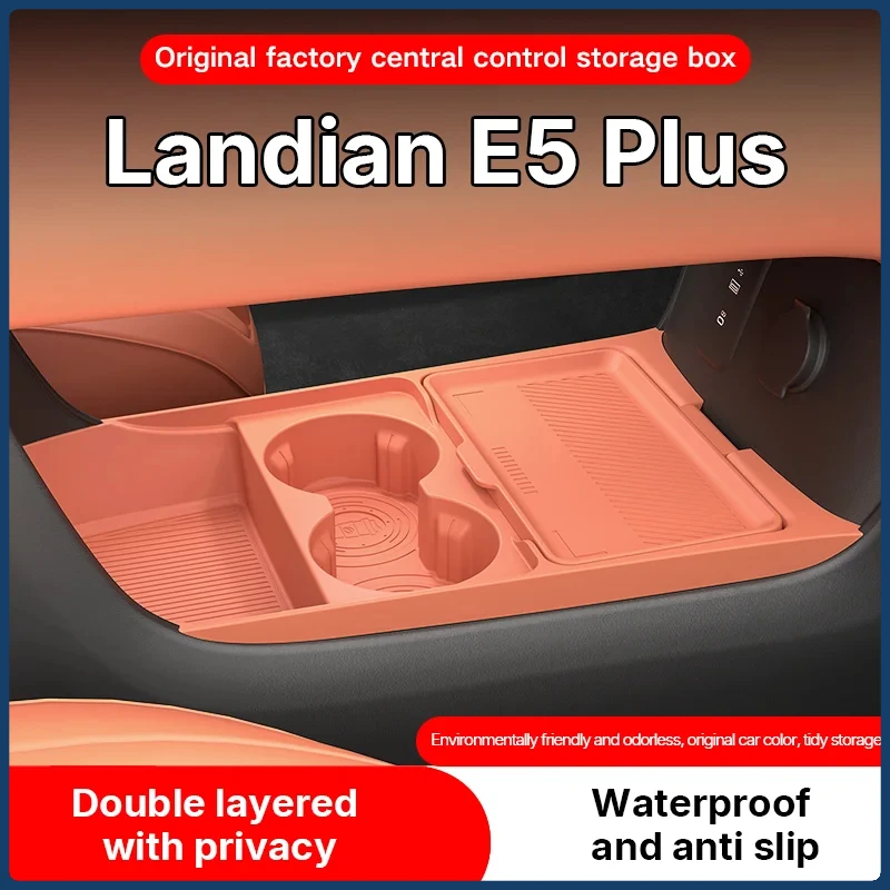 DFSK Landian E5plus 2026 Lower Console Storage Box, Silicone Non-Slip Organizer Tray, Interior Decor Modification Accessory