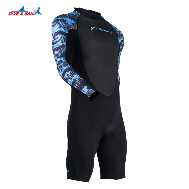 Muta da donna da uomo tuta intera in Neoprene da 1.5mm, pantaloncini di un pezzo, Zip posteriore per surf, nuoto, Snorkeling, immersioni, kayak