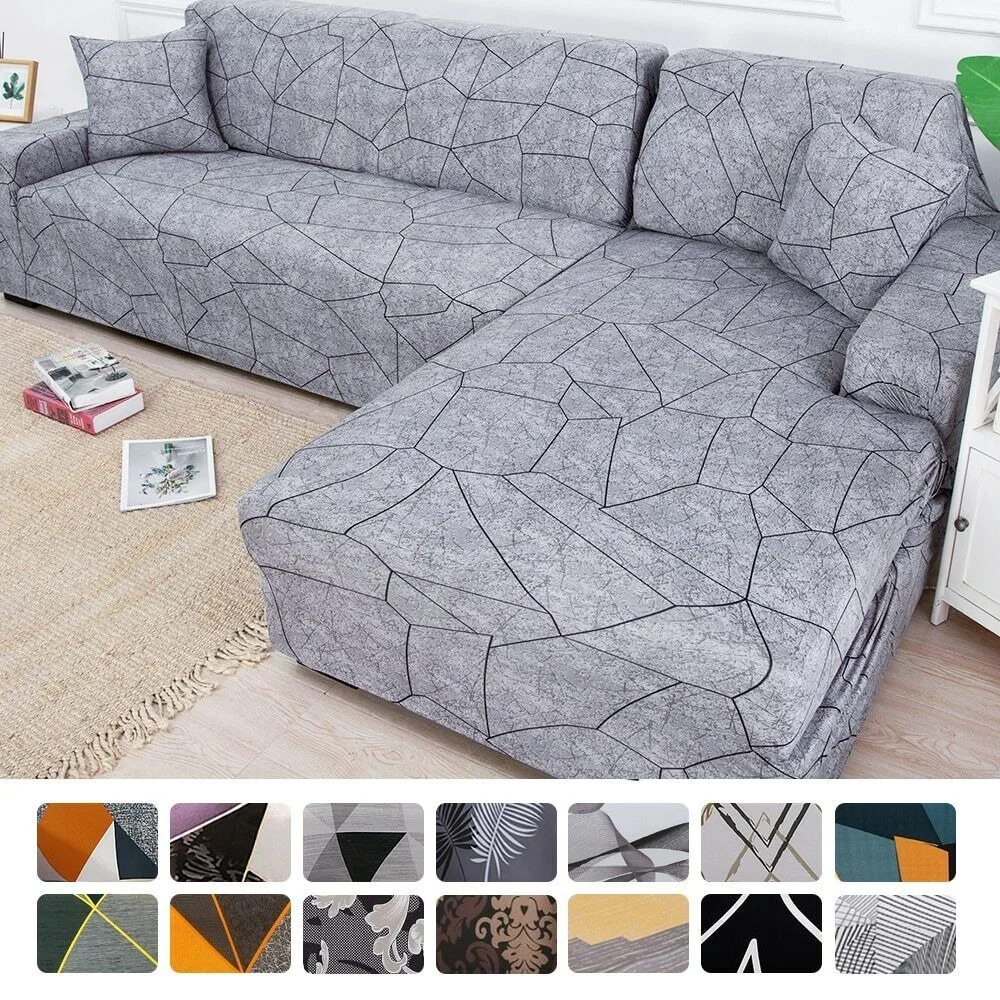 

Elastic Sofa Covers Stretch Sectional Corner Couch Cover Universal Slipcovers