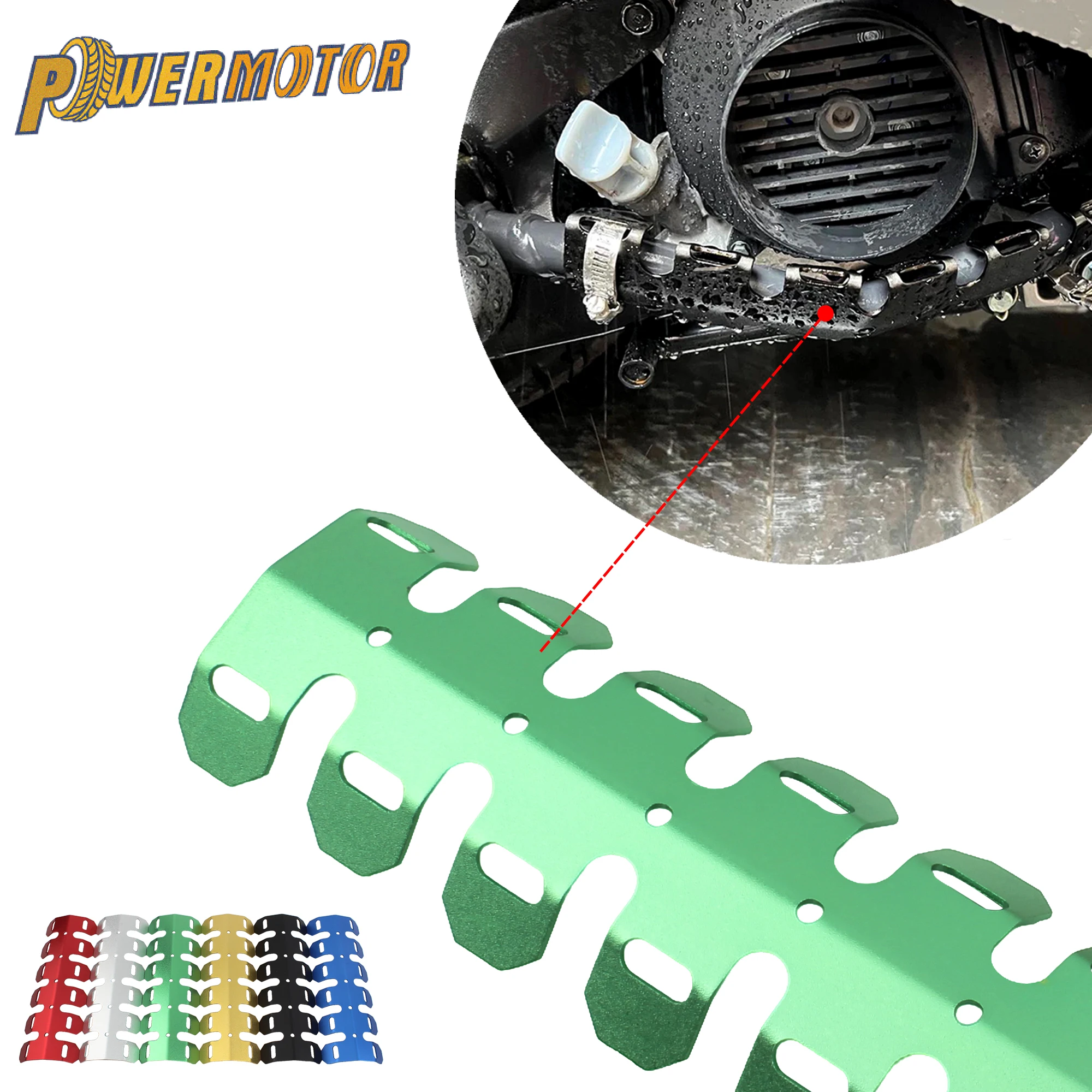 250mm Motorrad Auspuff Hitzeschild Schalldämpfer Schutz Abdeckung Biegbar Für HUSQVARNA Yamaha Beta KTM EXC EXCF SX SXF XC XCF TPI