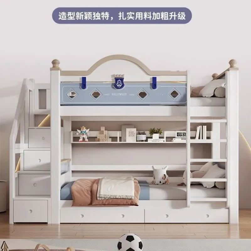 for Cherry Wood Mother and Child Bed Solid Wood Upper and Lower Bunk Beds Double High Low Bed for Children New Bold Two Layer