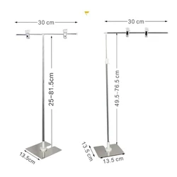 Height Adjustable Display Stainless Steel Poster Clip Promotion Sign Holder Sales Cardboard Display Racks Stand