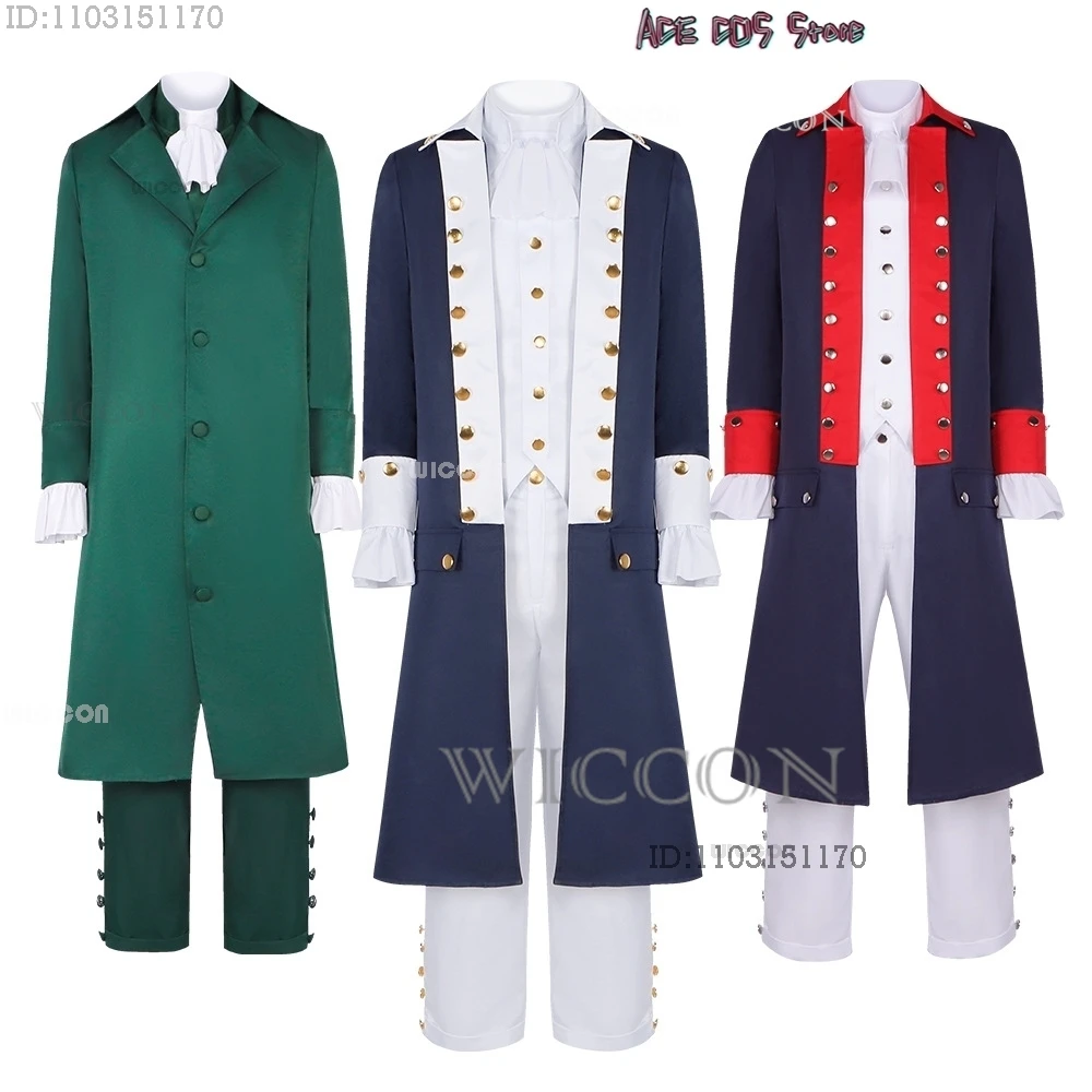 Hamilton COSPLAY Musical Stage Cosplay Costume Alexander Gentlemen Ball Gown Medieval Adult Uniforms Retro Outfit