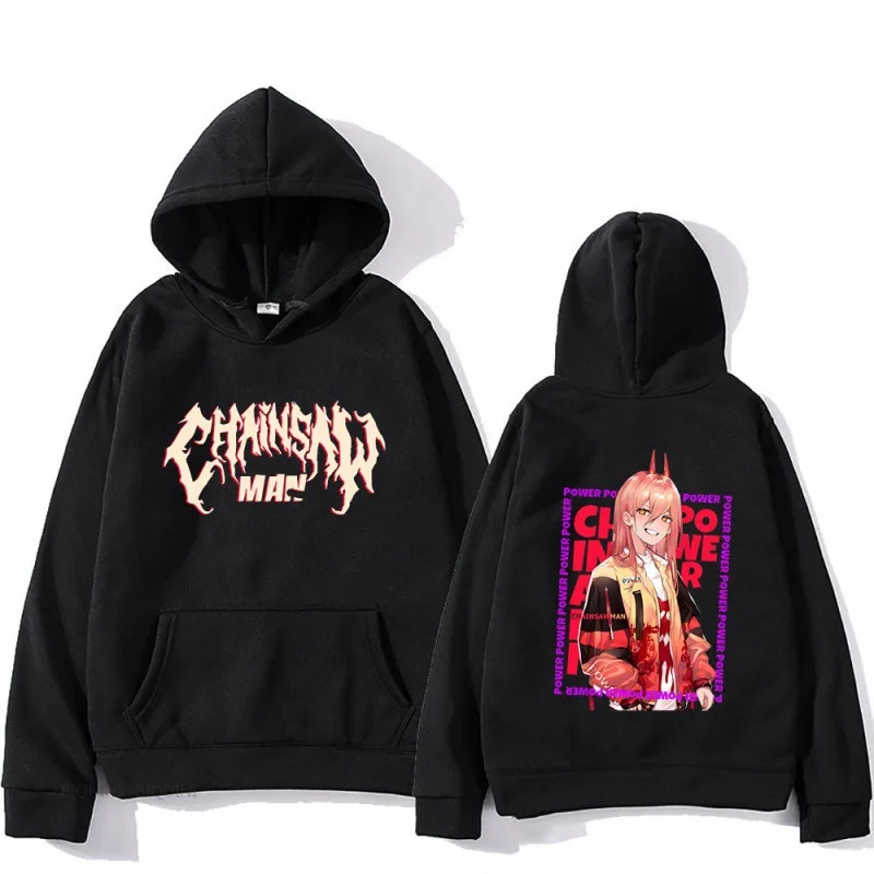 

Chainsaw Man creative printing autumn and winter men's high quality casual fashion comfortable street hooded sweatshirt