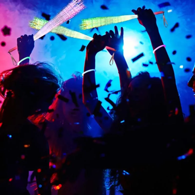 12/24 Teile/los LED Glow Stick Bunte Faser Glow Stick LED Spielzeug Party Nachtlicht Requisiten Weihnachten Geburtstag Geschenk hochzeit Party Geschenk – Detail 14