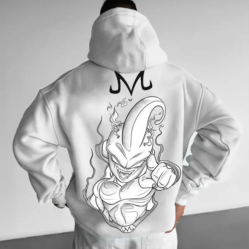 Dragon Ball Animação Impresso Moletom 2025 Outono/Inverno Novo Masculino Solto Tendência de Rua Casual Versátil Pai Criança Suéter Top