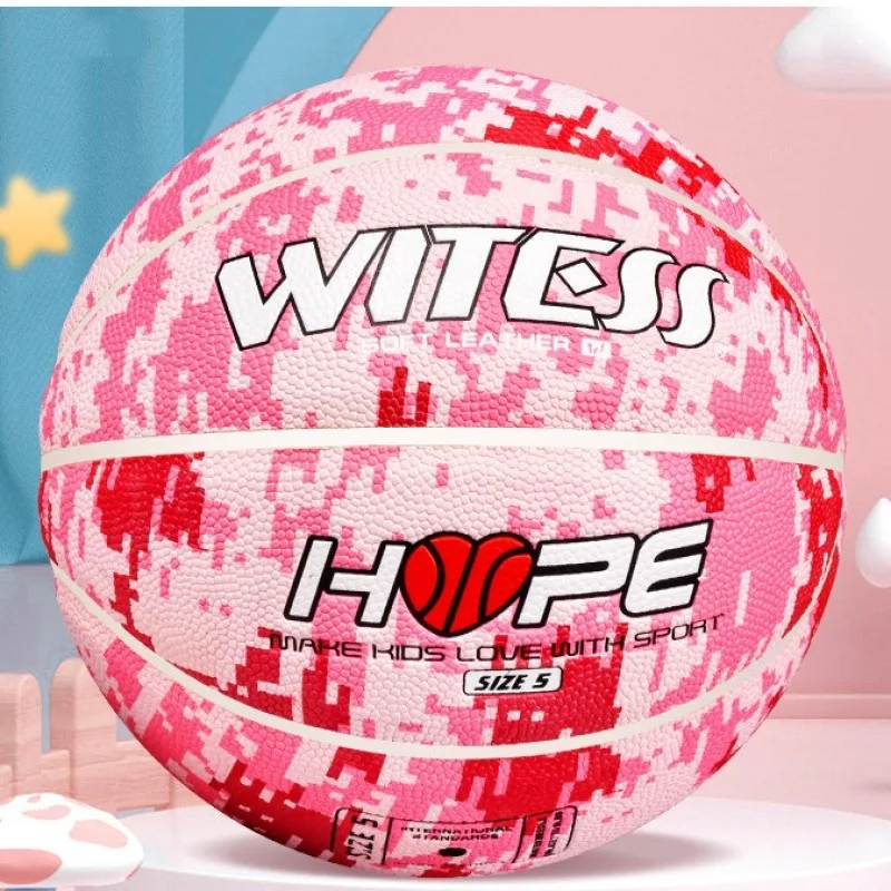 

Teenagers Size 5 Camo Basketball PU Good Hand Feel High Elastic Street Ball Indoor Outdoor Wear-proof Training Practicing Ball